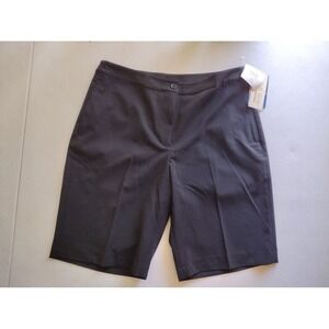 EP Pro Tour Tech‎ Women's Bermuda Shorts Black Size 10 Golf Performance Fabric